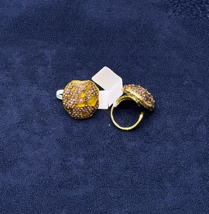 Stone Pavé Statement Ring